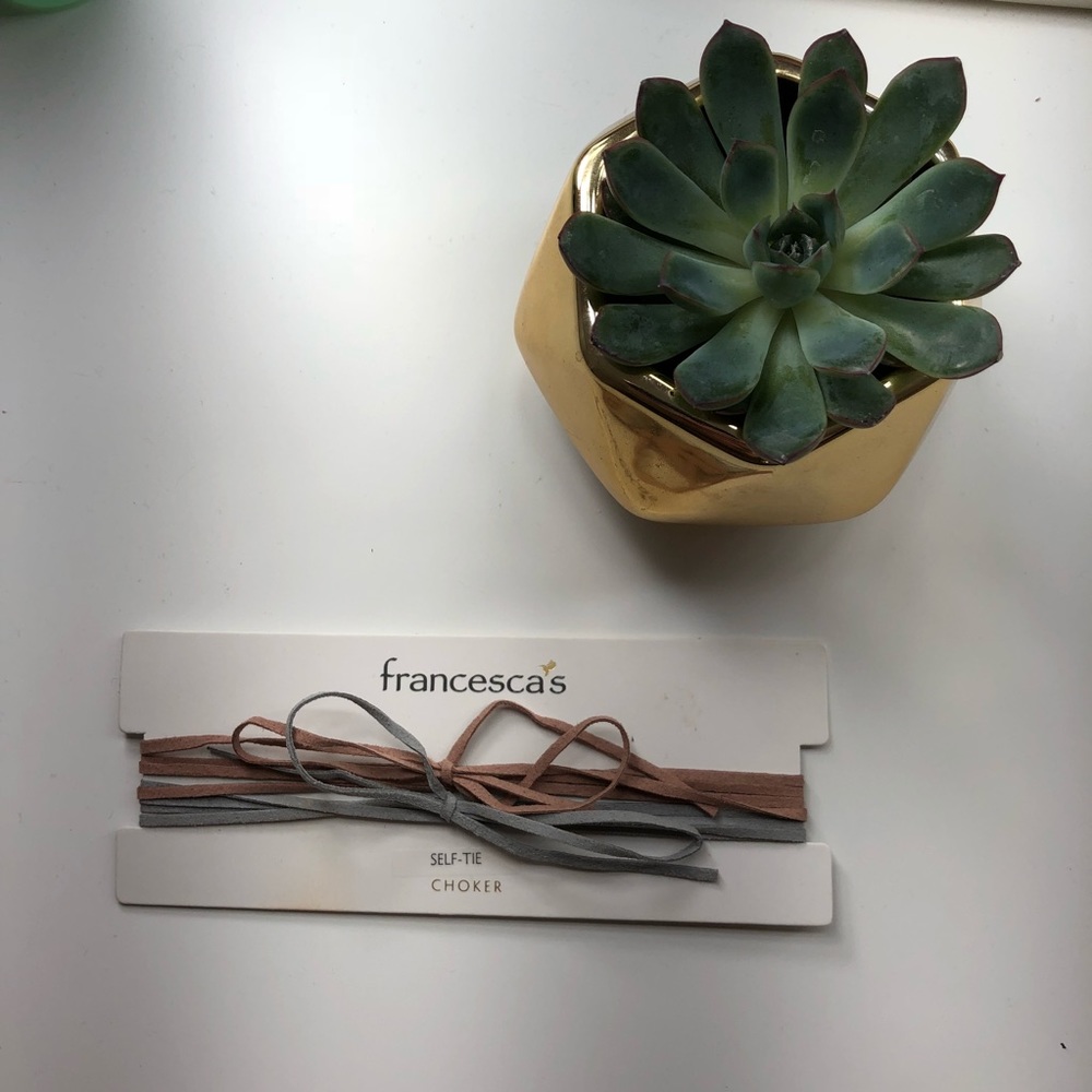 Cute multi set self-tie chokers.